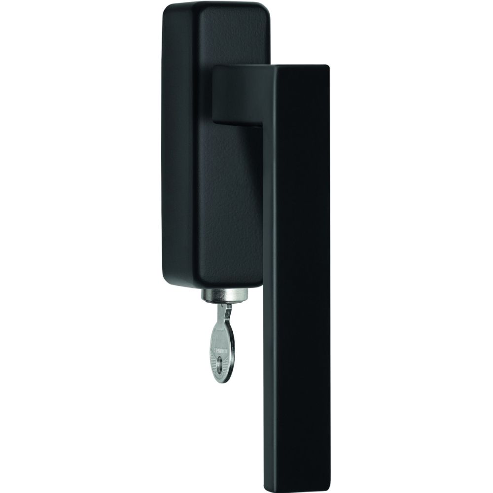 Draaikiepgarnituur BASICS BSQ2-DKLOCK-O afsluitbaar - mat zwart