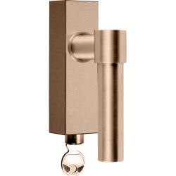 Draaikiepgarnituur Piet Boon ONE PBL20-DKLOCK afsluitbaar - PVD licht brons