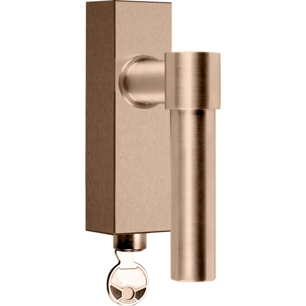 Draaikiepgarnituur Piet Boon ONE PBL20-DKLOCK afsluitbaar - PVD licht brons