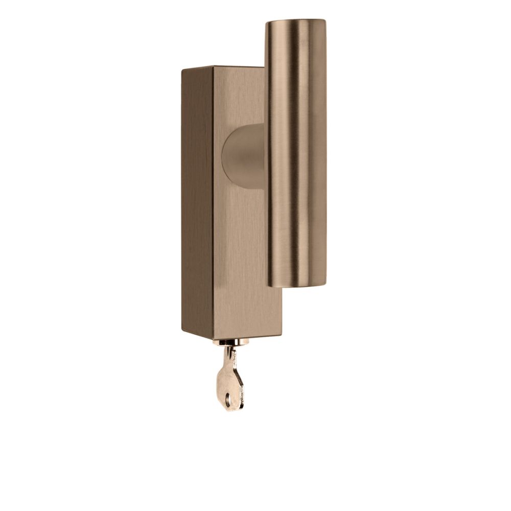 Draaikiepgarnituur afsluitbaar Piet Boon INC PBI103-DKLOCK - PVD licht brons