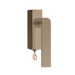 Draaikiepgarnituur afsluitbaar Piet Boon ARC PBA101-DKLOCK rechtswijzend - PVD licht brons