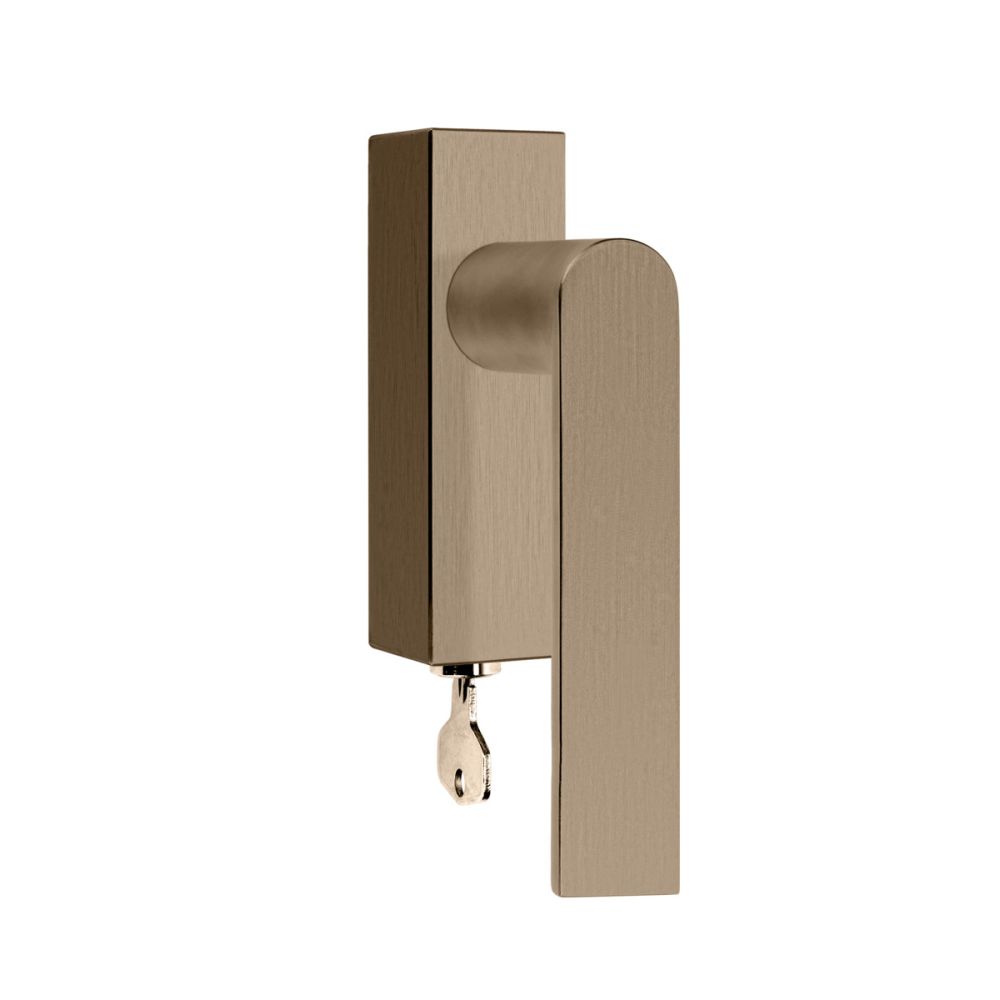 Draaikiepgarnituur afsluitbaar Piet Boon ARC PBA101-DKLOCK rechtswijzend - PVD licht brons