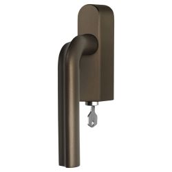 Draaikiepgarnituur David Rockwell ECLIPSE DR100-DKLOCK-O afsluitbaar linksdraaiend - brons