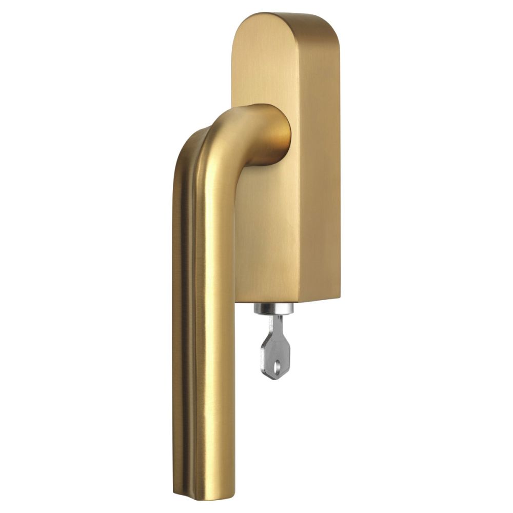 Draaikiepgarnituur David Rockwell ECLIPSE DR100-DKLOCK-O afsluitbaar linksdraaiend - PVD mat goud