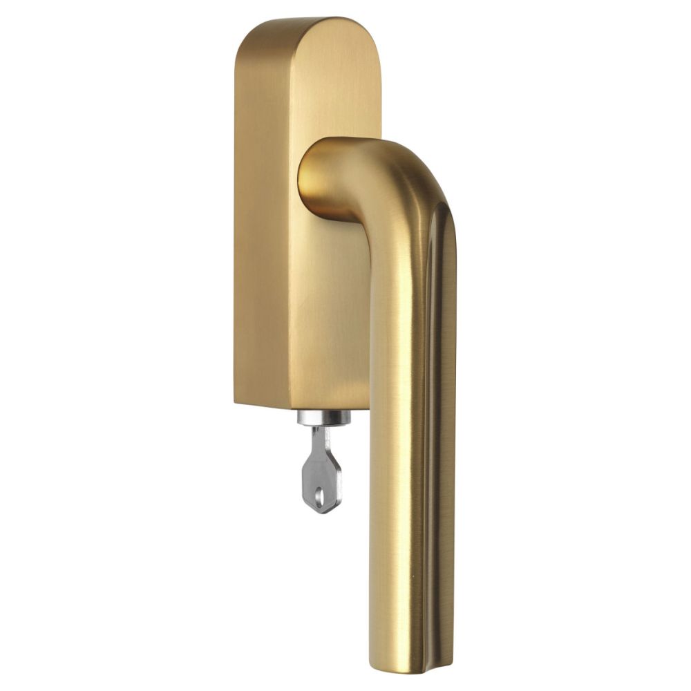 Draaikiepgarnituur David Rockwell ECLIPSE DR101-DKLOCK-O afsluitbaar rechtsdraaiend - PVD mat goud