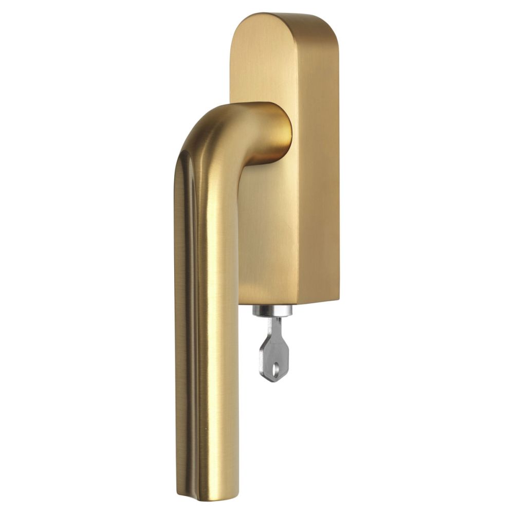 Draaikiepgarnituur David Rockwell ECLIPSE DR101-DKLOCK-O afsluitbaar linksdraaiend - PVD mat goud