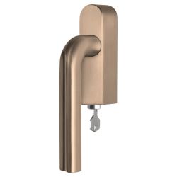 Draaikiepgarnituur David Rockwell ECLIPSE DR101-DKLOCK-O afsluitbaar linksdraaiend - PVD licht brons