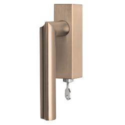 Draaikiepgarnituur David Rockwell ECLIPSE DR102-DKLOCK afsluitbaar linksdraaiend - PVD licht brons