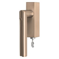 Draaikiepgarnituur David Rockwell ECLIPSE DR103-DKLOCK afsluitbaar linksdraaiend - PVD licht brons