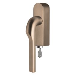 Rivio by Gensler GL100-DKLOCK-O draaikiepgarnituur afsluitbaar rechtsdraaiend - PVD licht brons