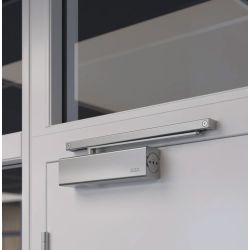 AXA 7508 deurdranger met glijarm sluitkracht 1-3 - aluminiumgrijs