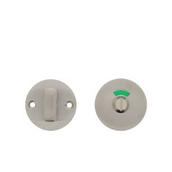 P+E Rozet toilet-/badkamersluiting rond ø53x2mm met 8mm stift rvs geborsteld