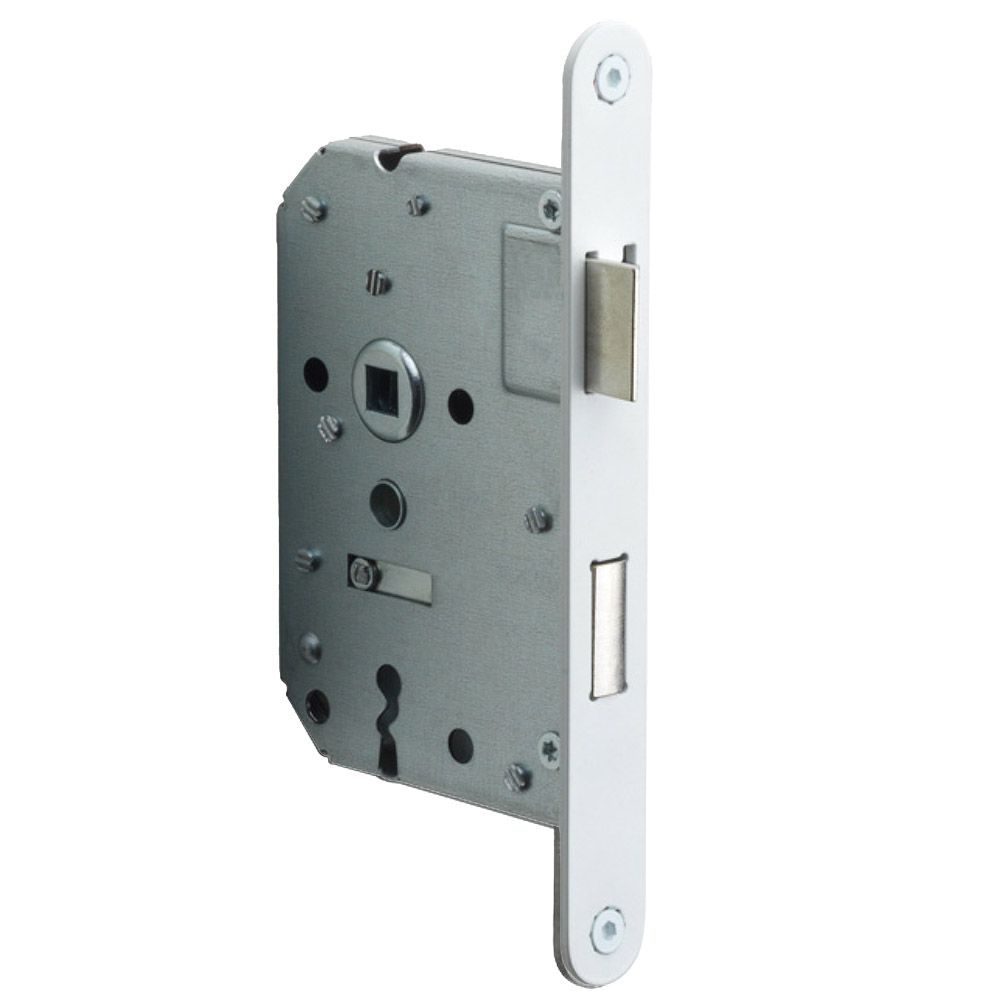 Formani Basics LBLAN56 klavier/sleutel dag en nachtslot afgerond - wit