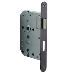 Formani Basics LBLAN56 klavier/sleutel dag en nachtslot afgerond - PVD mat zwart/PVD gunmetal