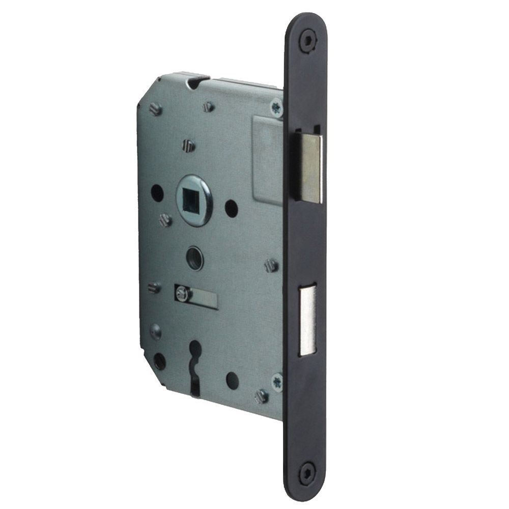 Formani Basics LBLAN56 klavier/sleutel dag en nachtslot afgerond - mat zwart