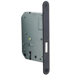 Formani Basics LBLKAN56 kastdeurslot met sleutel afgerond - mat zwart