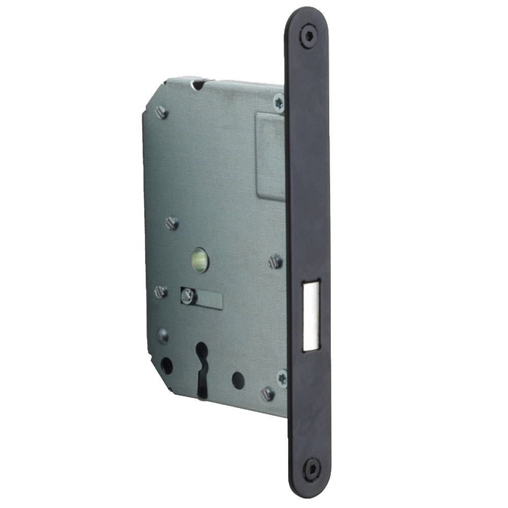 Formani Basics LBLKAN56 kastdeurslot met sleutel afgerond - mat zwart