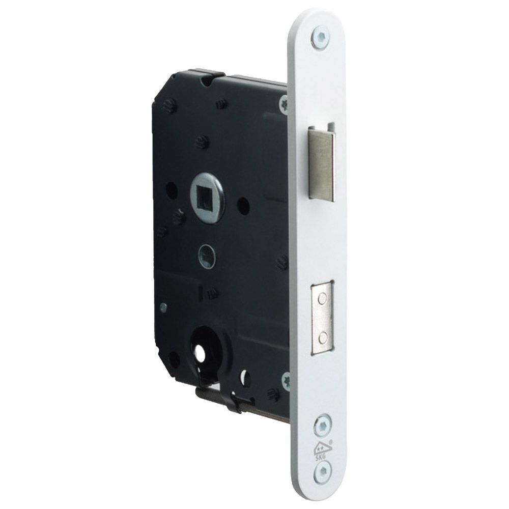 Formani Basics LBLSAY55 veiligheidsslot voor buitendeuren profielcilindergat 55mm SKG** afgerond - wit