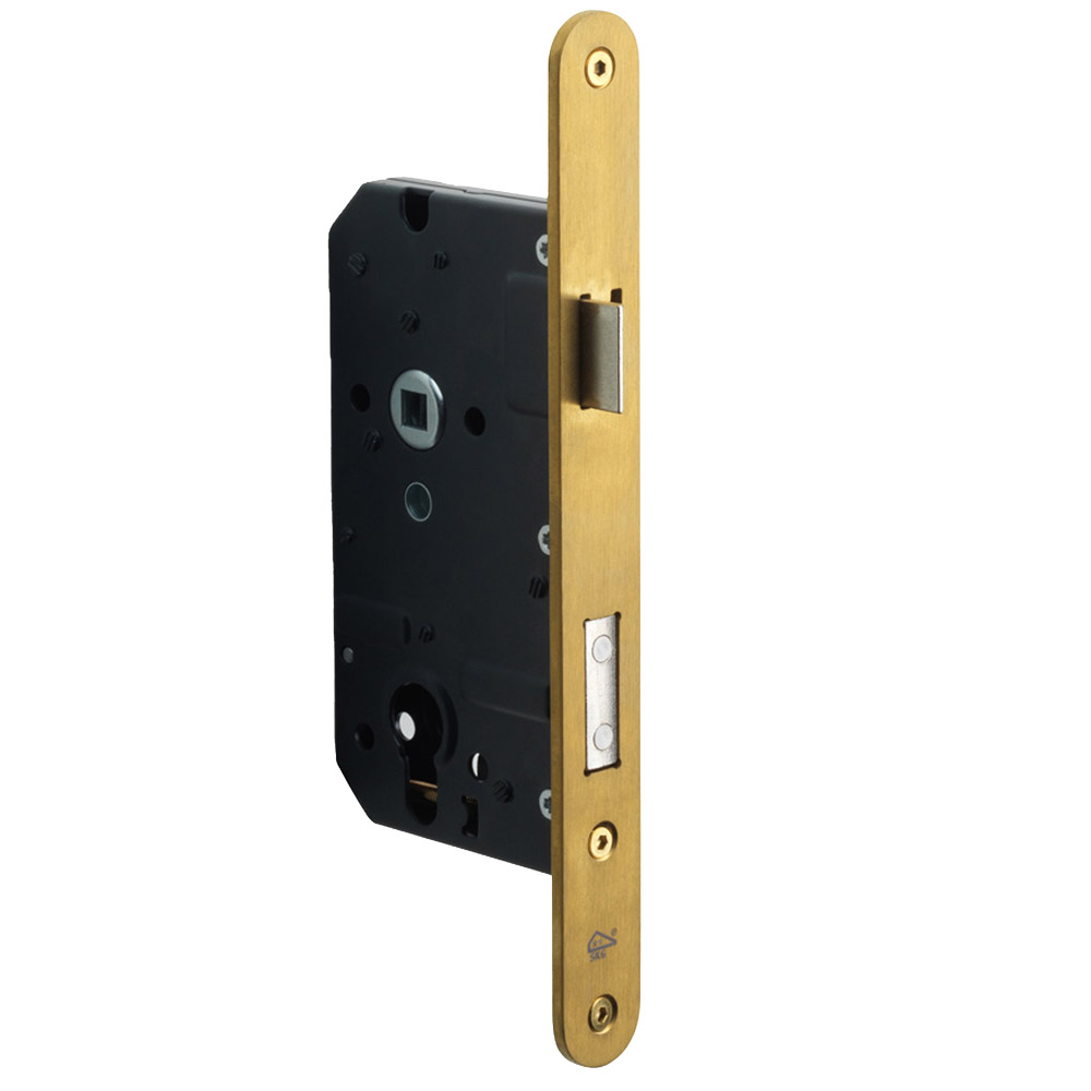 Formani Basics LBLSAY72 veiligheidsslot voor buitendeuren profielcilindergat 72mm SKG** afgerond - PVD mat goud