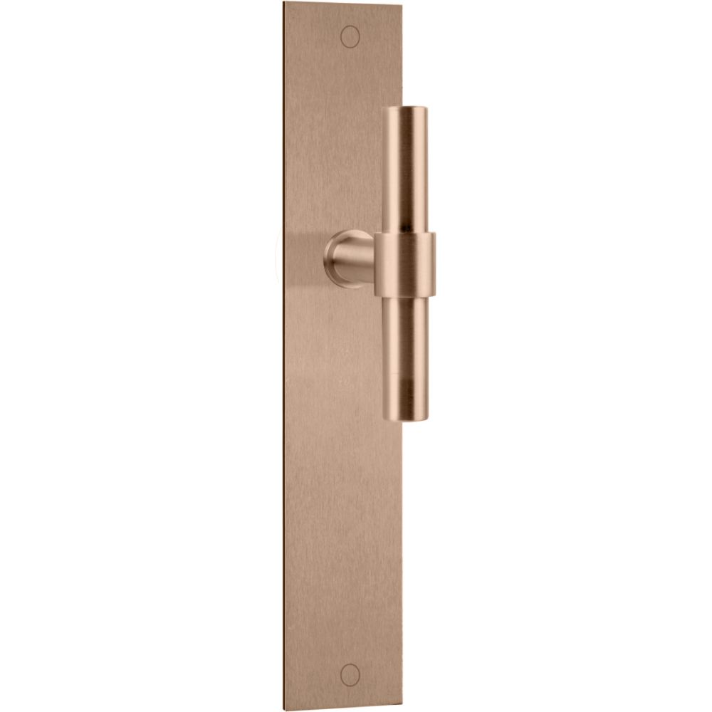 Deurkruk Piet Boon ONE PBT15P236SFC op schild - PVD licht brons