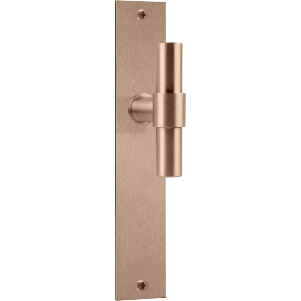 Deurkruk Piet Boon ONE PBT20P236SFC op schild - PVD licht brons