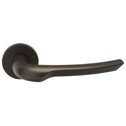 Deurkruk Rivio by Gensler GL102-G deurkruk geveerd op rozet - brons