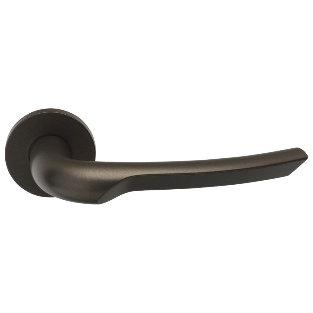 Deurkruk Rivio by Gensler GL102-G deurkruk geveerd op rozet - brons