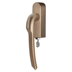 Formani Rivio by Gensler GL102-DKLOCK-O draaikiepgarnituur afsluitbaar rechtsdraaiend - PVD licht brons