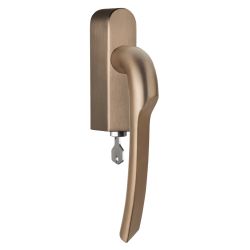 Formani Rivio by Gensler GL102-DKLOCK-O draaikiepgarnituur afsluitbaar linksdraaiend - PVD licht brons