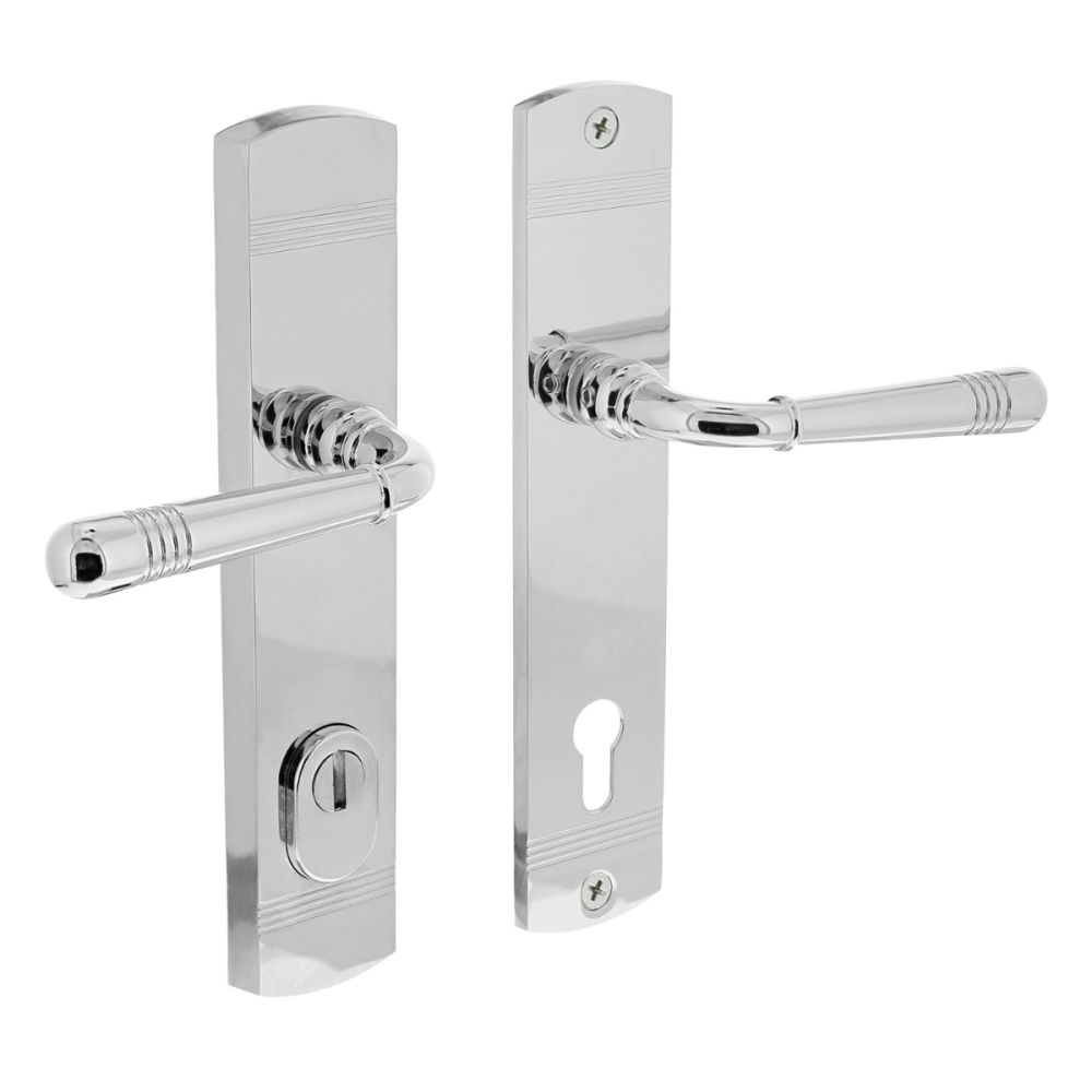 Intersteel achterdeurbeslag Helena PC92mm met kerntrekbeveiliging - chroom