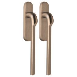 Formani Rivio by Gensler GL230PAY massieve paarsgewijze set hefschuifdeurbeslag inclusief cilindergat PC69 - PVD licht brons