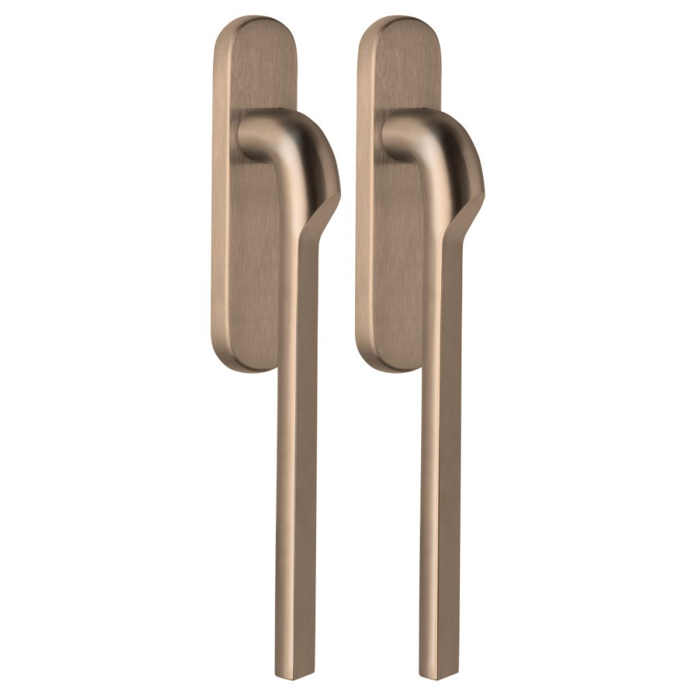 Formani Rivio by Gensler GL230PAY massieve paarsgewijze set hefschuifdeurbeslag inclusief cilindergat PC69 - PVD licht brons