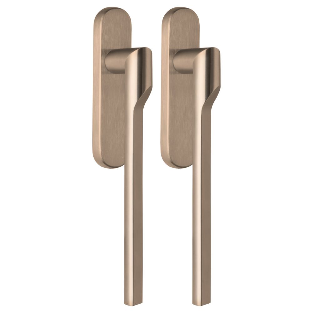 Formani Rivio by Gensler GL231PAY massieve paarsgewijze set hefschuifdeurbeslag inclusief cilindergat PC69 - PVD licht brons