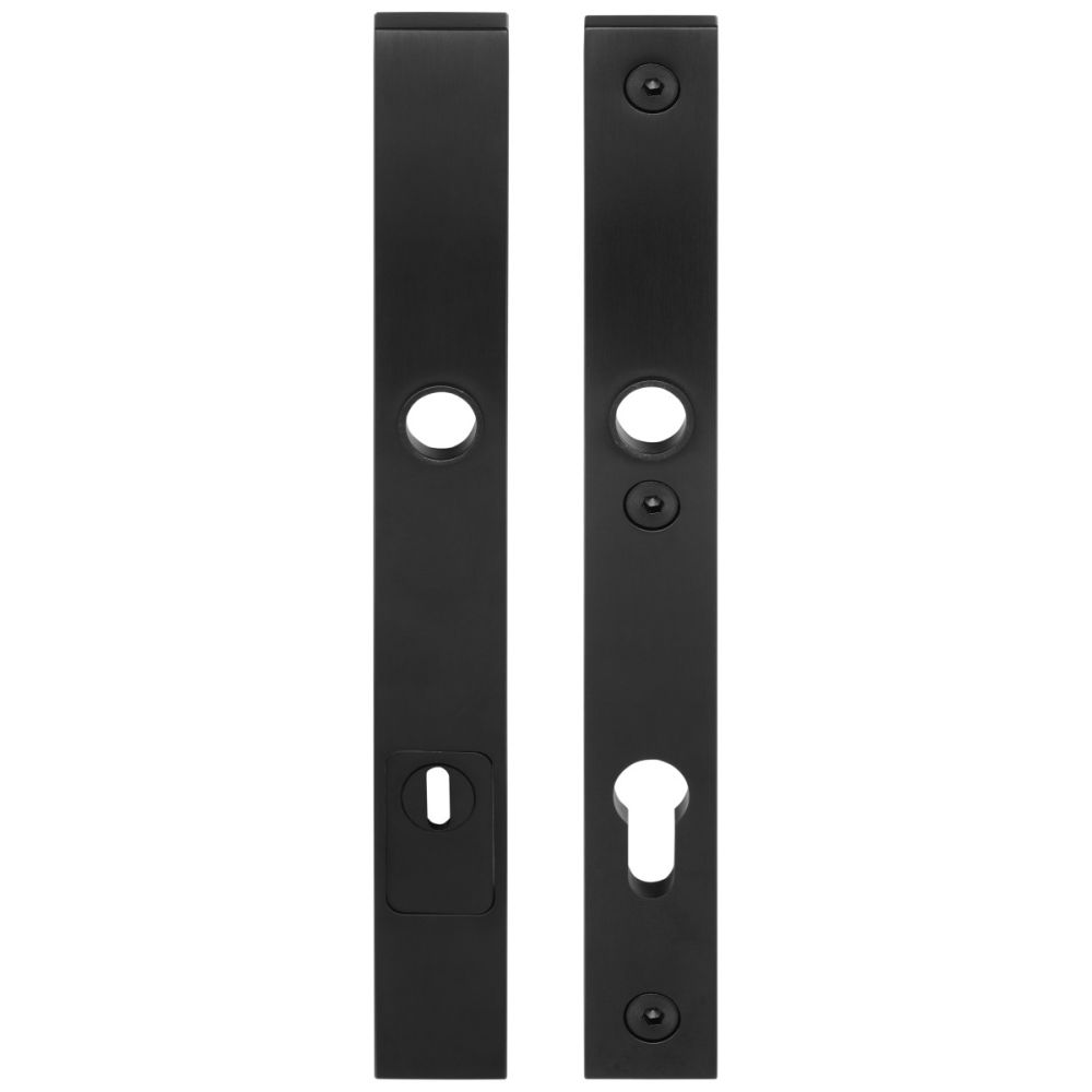 Formani Square LSQSM-28KT massieve veiligheidsschilden met kerntrekbeveiliging kruk/kruk SKG*** PC92 - PVD mat zwart