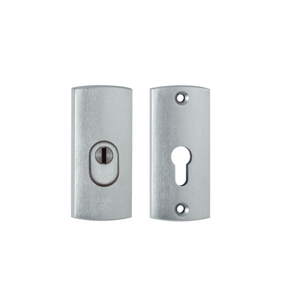 AXA Curve veiligheidsrozetten gebogen met kerntrekbeveiliging SKG3 - aluminium