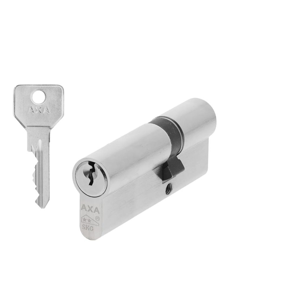 AXA SKG** dubbele veiligheidcilinder Security verlengd 30-50 mm - vernikkeld