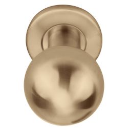 Formani Basics LB501D voordeurknop draaibaar op rozet - PVD licht brons