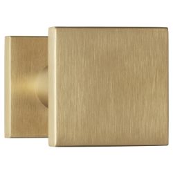 Formani Basics BSQ60V voordeurknop vast op rozet - PVD mat goud