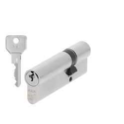 AXA Security SKG** dubbele veiligheidscilinder verlengd 30-60 mm - vernikkeld