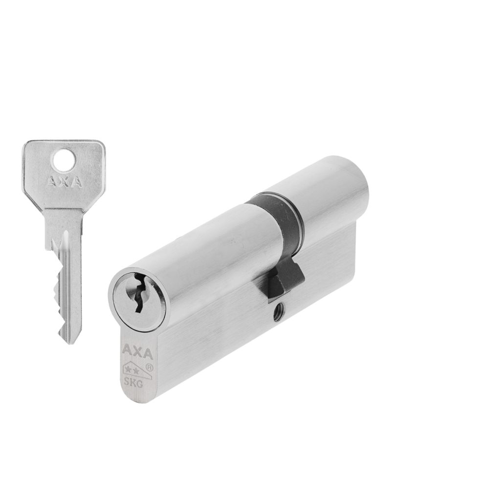 AXA Security SKG** dubbele veiligheidscilinder verlengd 35-55 mm - vernikkeld