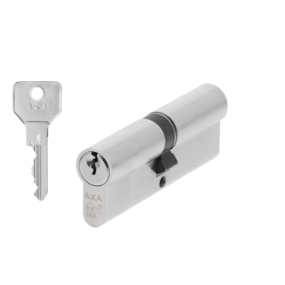 AXA Security SKG** dubbele veiligheidscilinder verlengd 45-45 mm - vernikkeld
