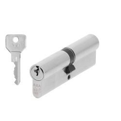 AXA Security SKG** dubbele veiligheidcilinder verlengd 50-50 mm - vernikkeld