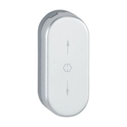 Hoppe U26SV afdekrozet draaikiepsluting - aluminiumgrijs