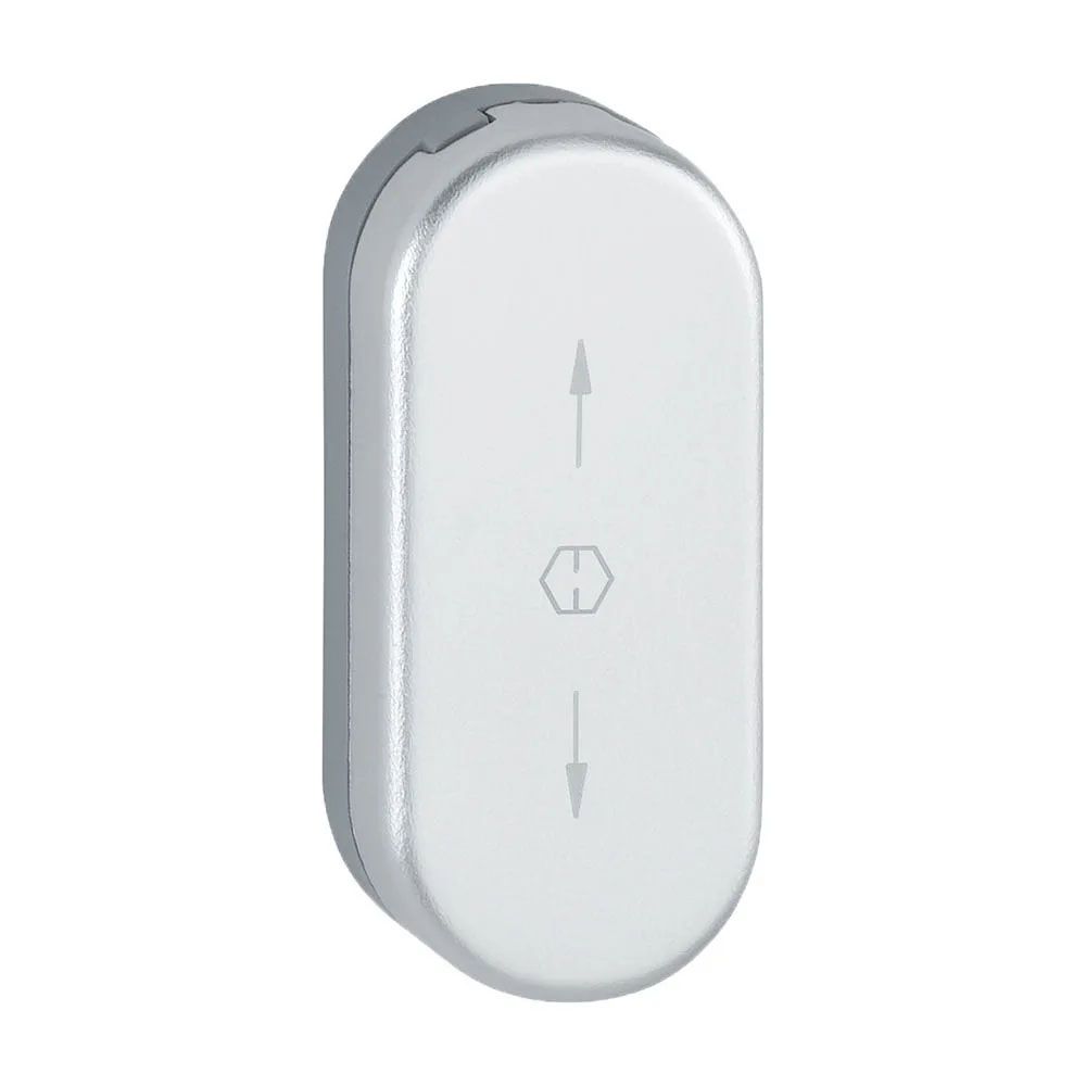 Hoppe U26SV afdekrozet draaikiepsluting - aluminiumgrijs