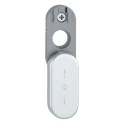 Hoppe U26SV afdekrozet draaikiepsluting - aluminiumgrijs