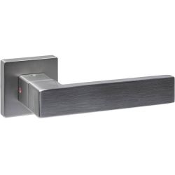 Intersteel Cunera deurkruk met blokkermechanisme Prolock op vierkant rozet - RVS