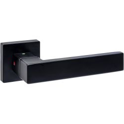 Intersteel Cunera deurkruk met blokkermechanisme Prolock op vierkant rozet - zwart