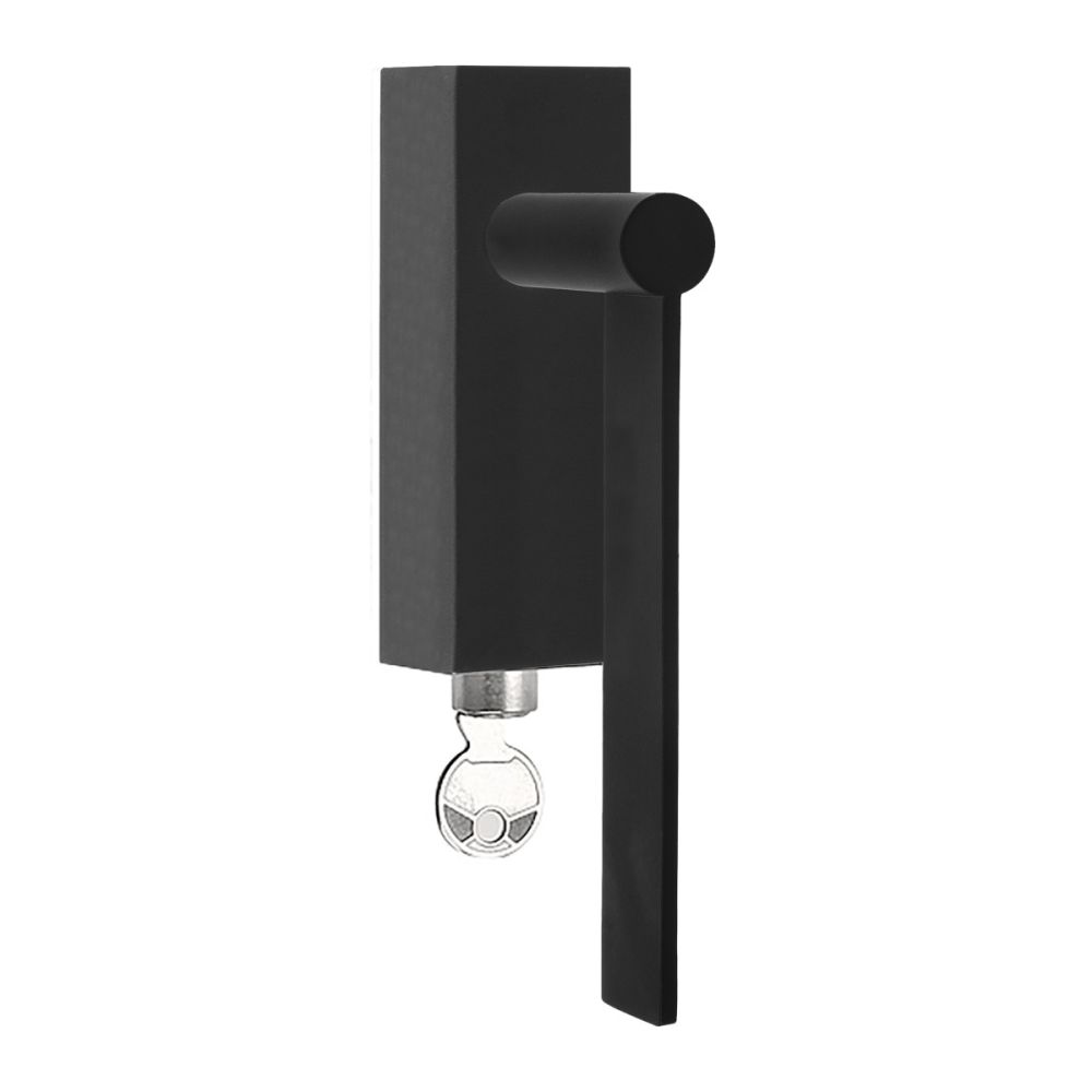 Formani Mathieu Bruls EDGY EG-DKLOCK draaikiepgarnituur afsluitbaar linksdraaiend - mat zwart