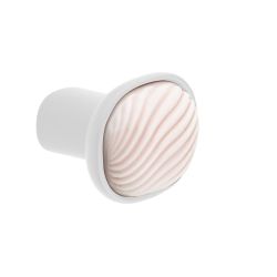 DND Dune meubelknop - wit/rose