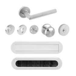 Intersteel voordeurset 6-delig rond SKG3*** - RVS